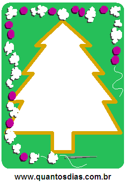 Moldura de Árvore de Natal