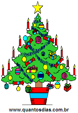 Árvore de Natal Com Velas