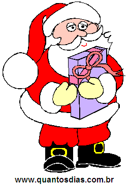 Papai Noel Segurando Presente
